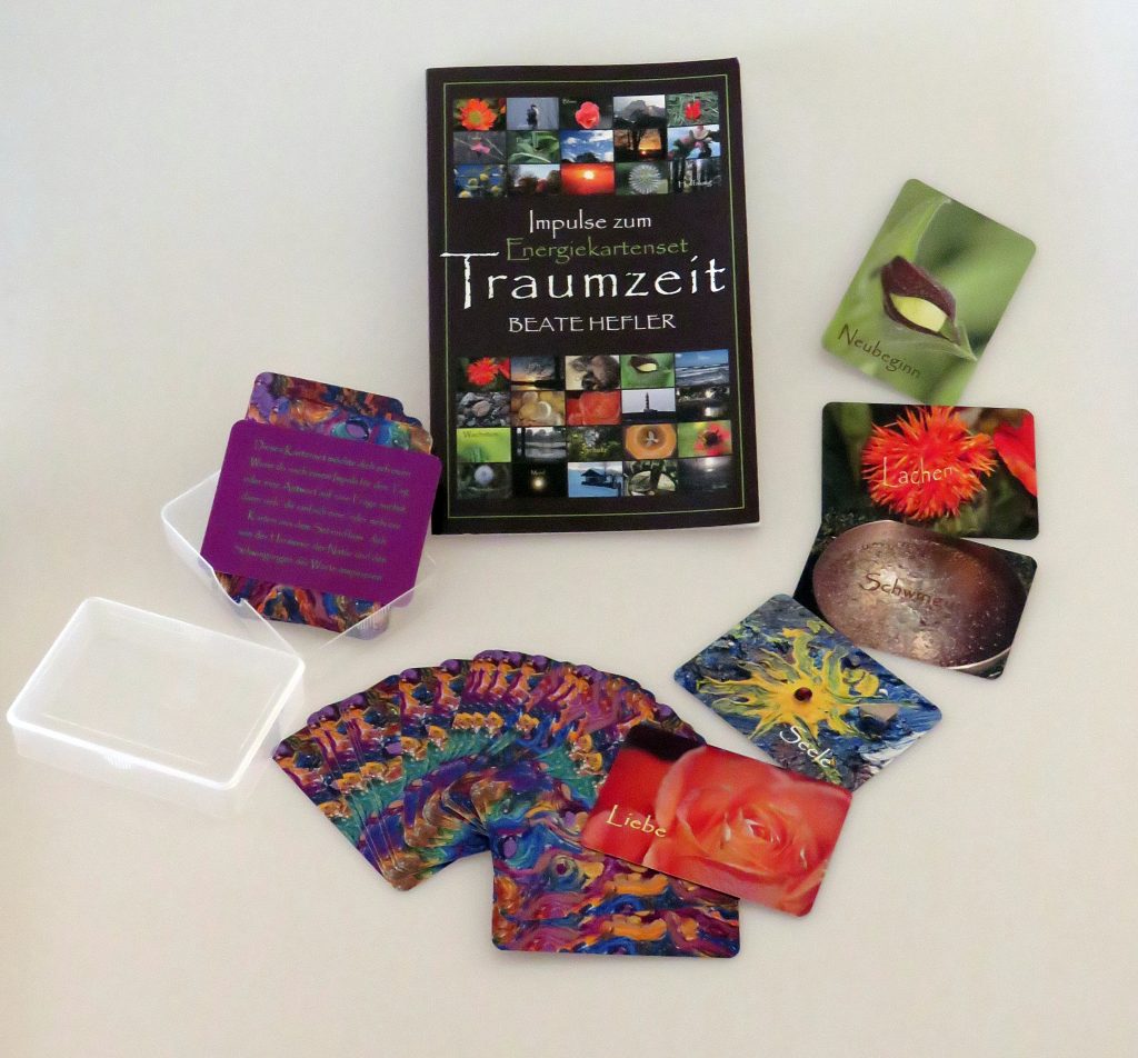 traumzeit kartenset mit buchvon beate hefler
